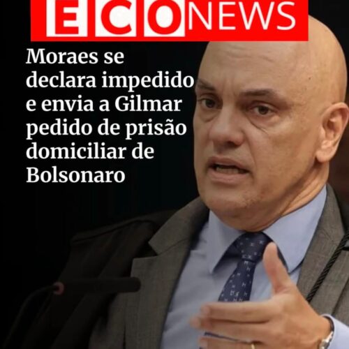 Moraes solicita prisão domiciliar de Bolsonaro a Gilmar após se declarar impedido