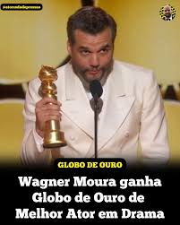 Wagner Moura entra para a história ao vencer o prêmio de Melhor Ator no Globo de Ouro 2026