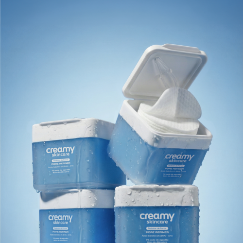 Creamy lança Pore Refiner, tratamento em pads que atua diretamente em poros visíveis e textura da pele