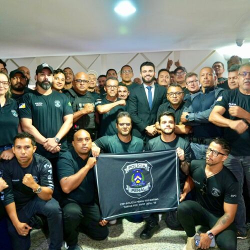 Agentes de segurança penitenciária do Tocantins expressam gratidão ao deputado Léo Barbosa por seu apoio à classe