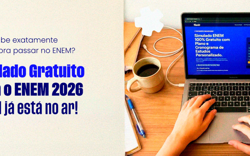 Simulado gratuito replica método oficial do Enem e mostra exatamente quantos pontos faltam para entrar no curso dos sonhos
