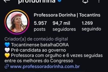 Senadora Dorinha enfrenta nova onda de manipulação de seguidores nas redes sociais
