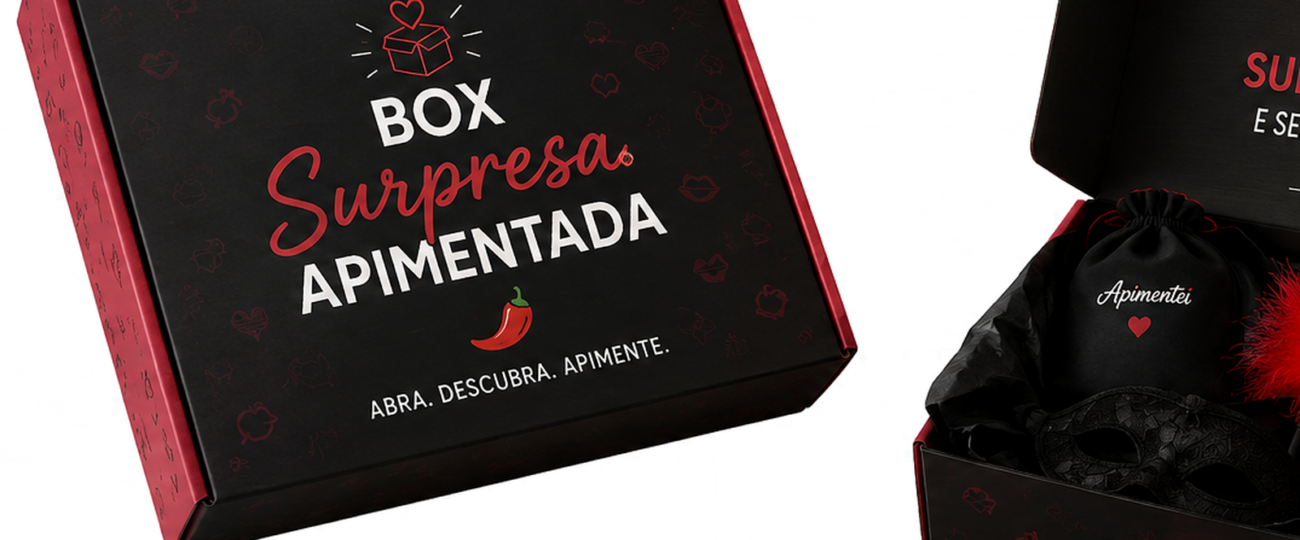 Box Surpresa Apimentada da Apimentei une praticidade, mistério e experiências para casais