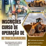 Inscrições Abertas para Curso de Manuseio de Retroescavadeira na Área da Educação