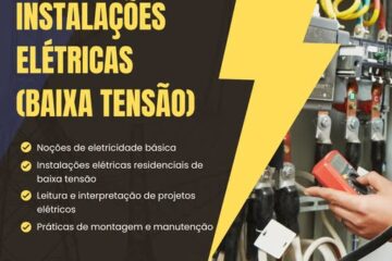 Inscrições abertas para curso de eletricista especializado em instalações de baixa tensão