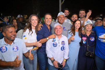 Gaguim recebe apoio entusiástico ao lado de Dorinha durante convenção do União Brasil e oficializa sua candidatura ao Senado